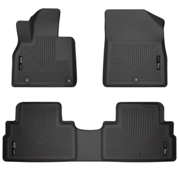 2020-2025 Telluride Black Weatherbeater Front & Second Row Floor Liners | Dirty Garage