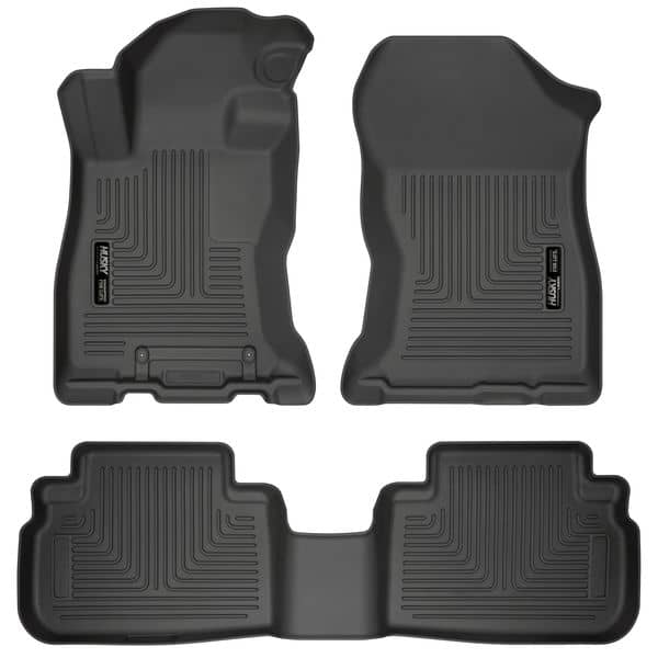 2019-2025 Forester Black Weatherbeater Front & Rear Floor Liners | Dirty Garage