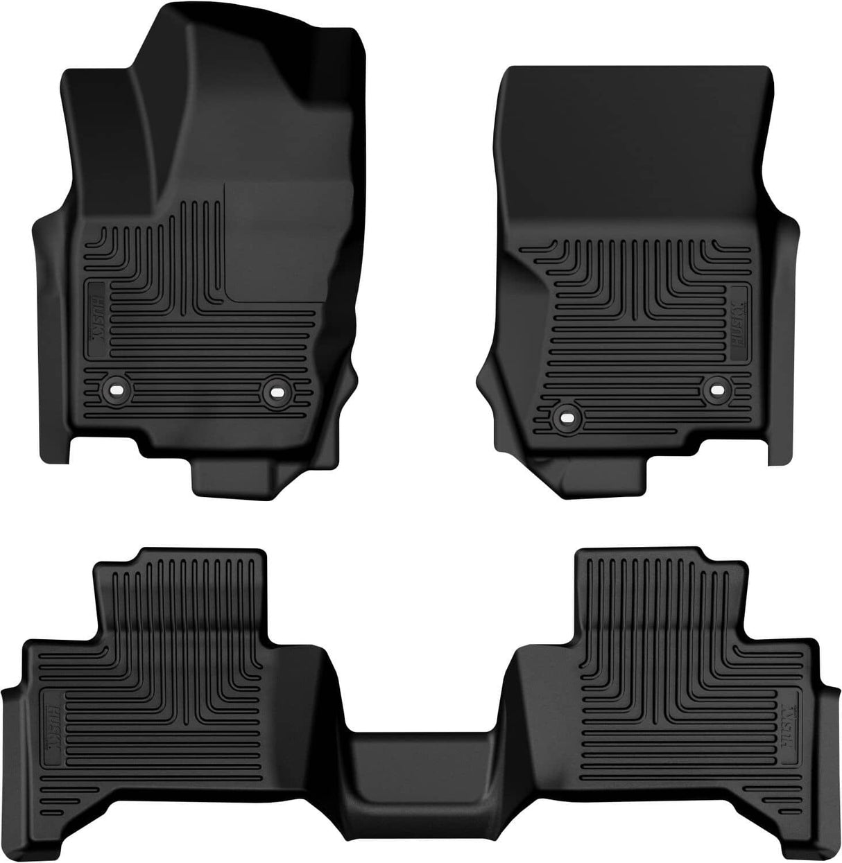 2021-2025 Mustang Mach-E Weatherbeater Black Front and Second Row Floor Liners | Dirty Garage