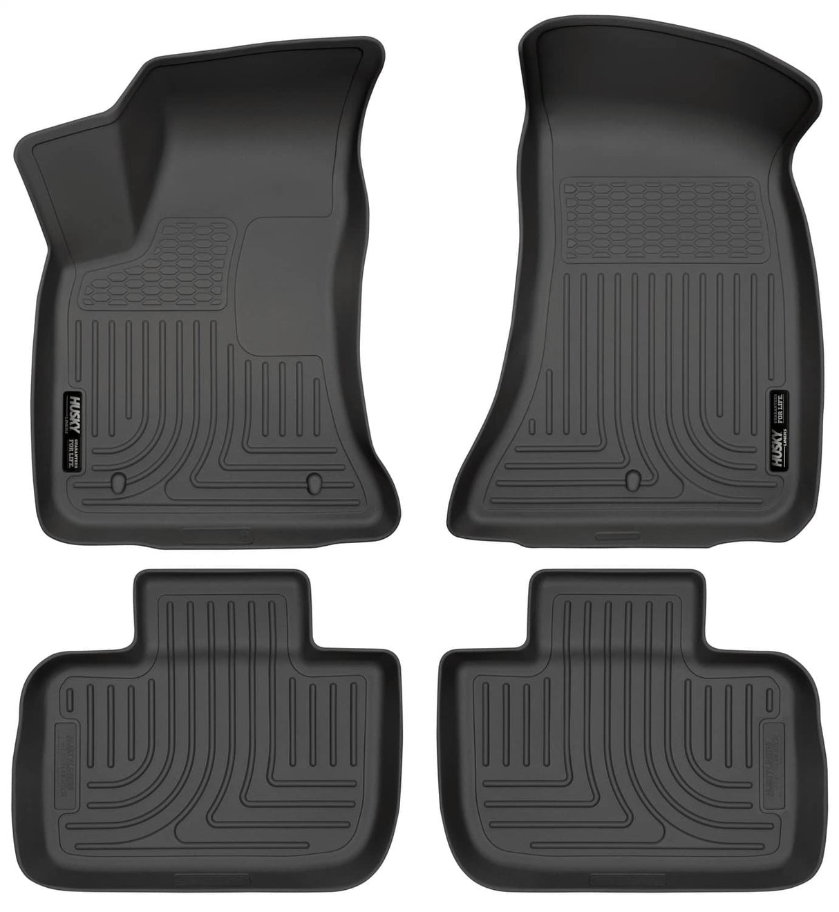 2011-2023 Charger/2011-2022 300 Rear Wheel Drive Black Weatherbeater Front & Rear Floor Liners | Dirty Garage