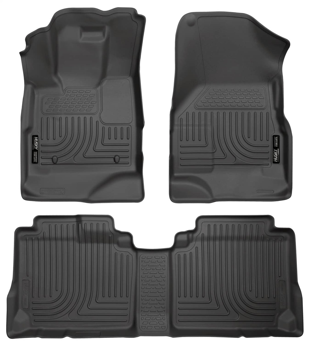2010-2017 Equinox/Terrain Black Weatherbeater Front & Second Row Floor Liners | Dirty Garage