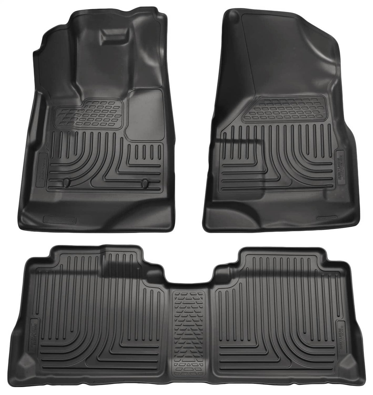 2010-2016 SRX Black Weatherbeater Front & Second Row Floor Liners | Dirty Garage