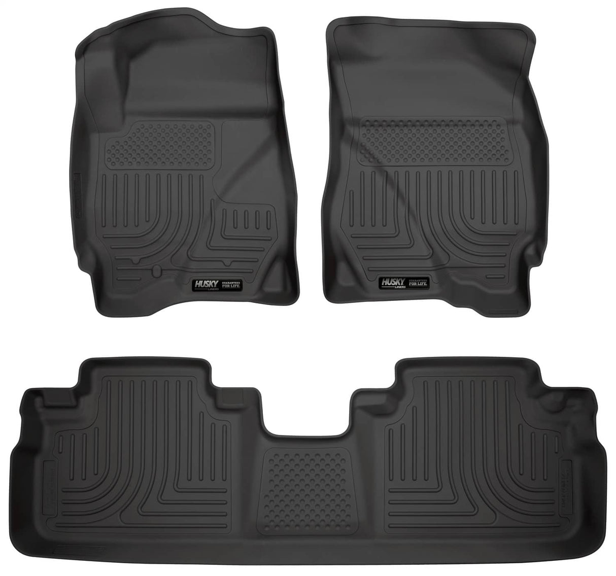 2009-2012 Escape/2009-2011 Mariner/Tribute Black WeatherBeater Front & Second Row Floor Liners | Dirty Garage
