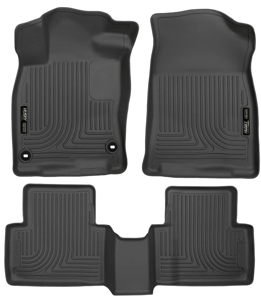 2016-2021 Civic/Insight Black Weatherbeater Front & Second Row Floor Liners | Dirty Garage
