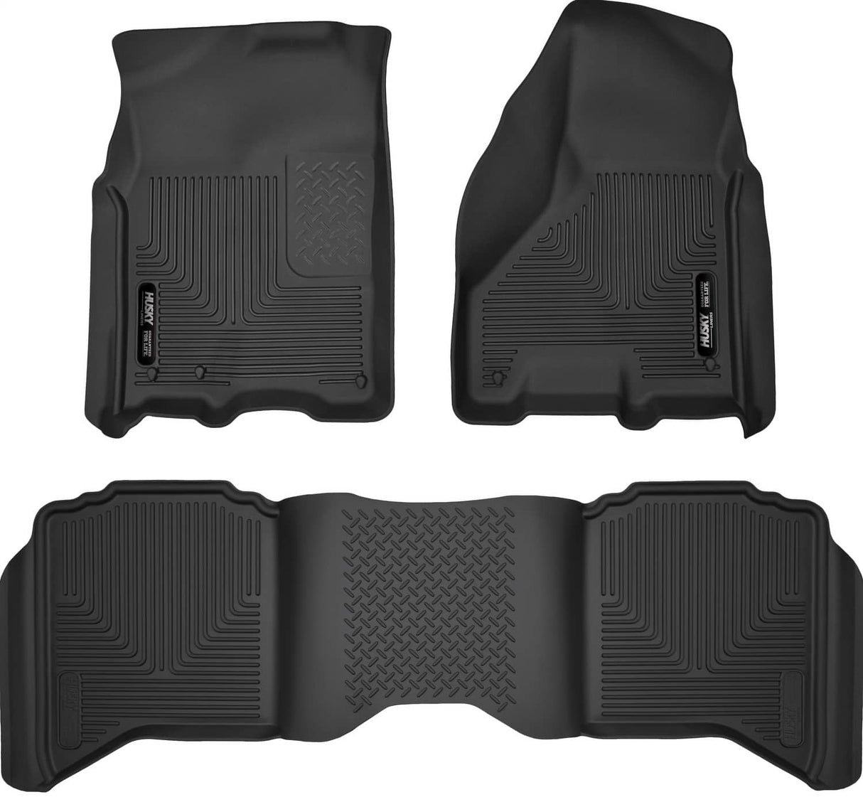 2009-2024 Ram 1500/2500/3500 Weatherbeater Front & Rear Floor Liners with Dual Floor Hooks | Dirty Garage