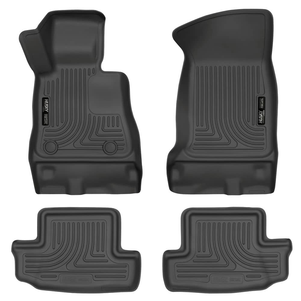 2016-2024 Camaro Black Weatherbeater Front & Rear Floor Liners | Dirty Garage