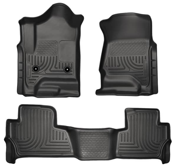 2015-2020 Tahoe/Yukon Black Weatherbeater Front & Second Row Floor Liners | Dirty Garage