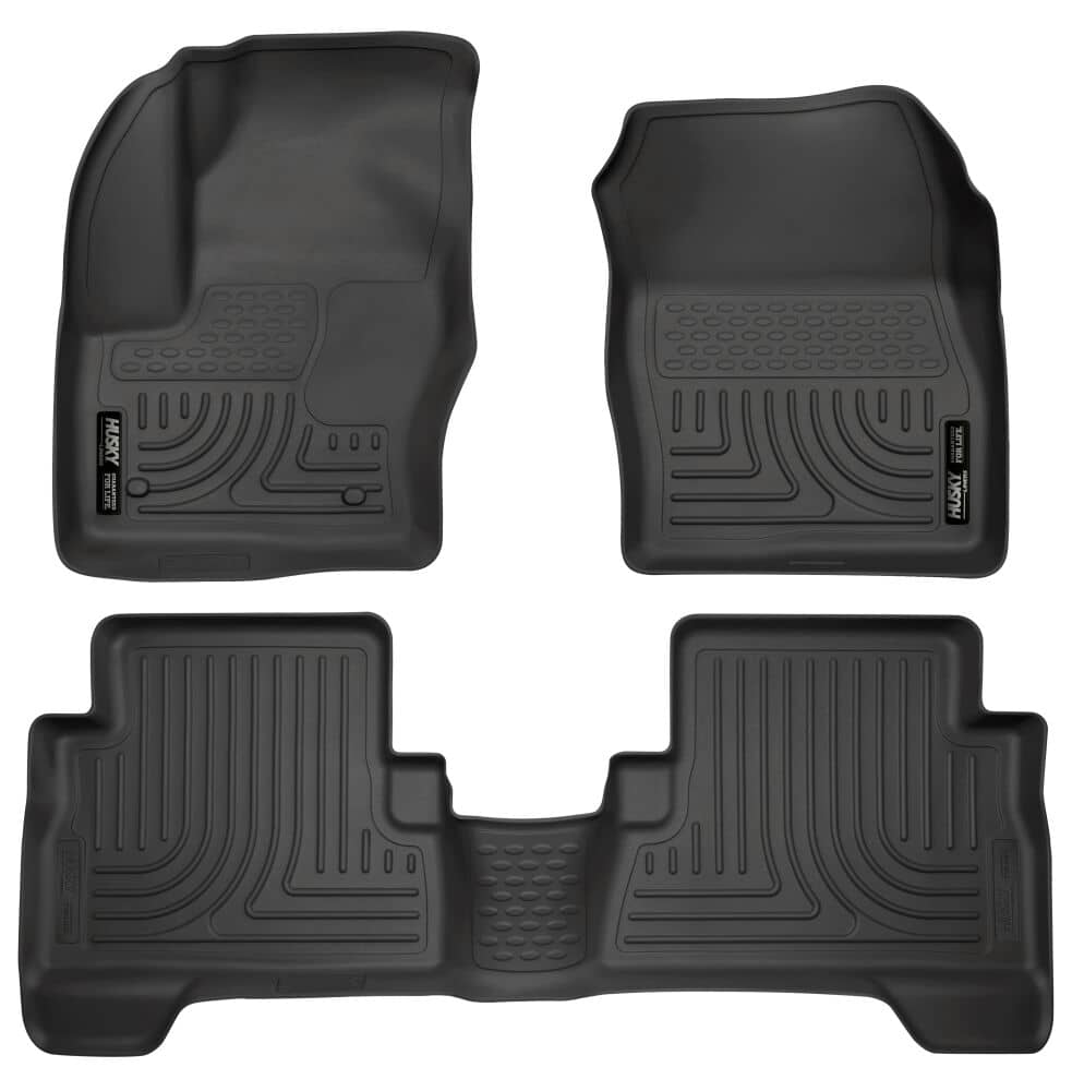 2023-2025 Hornet Black Weatherbeater Front & Second Row Floor Liners (99461)