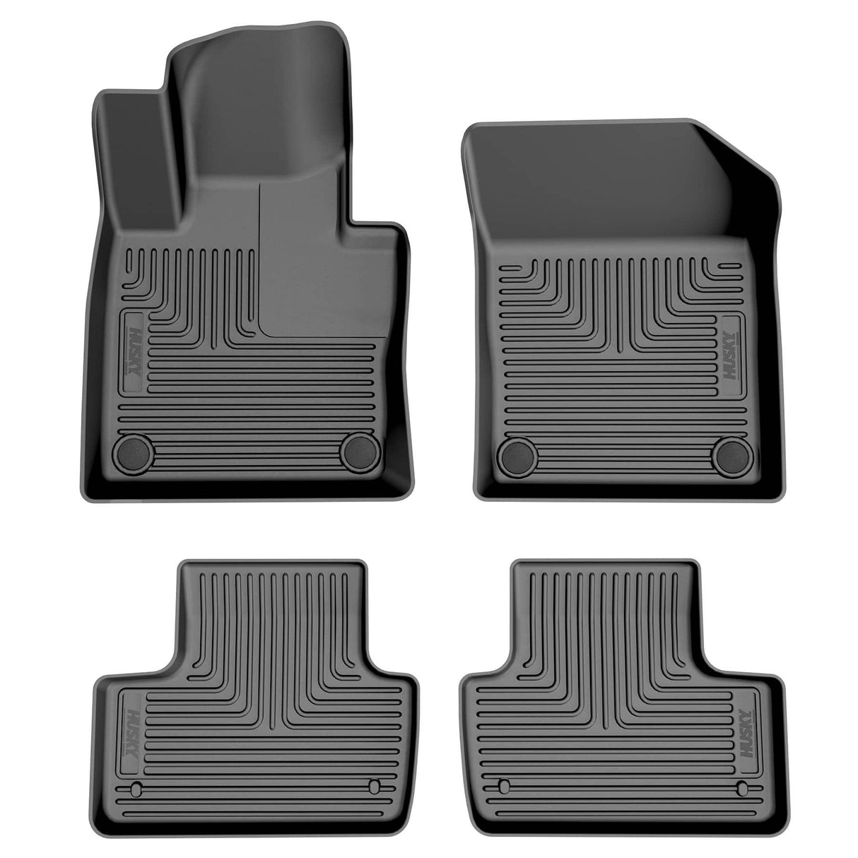 2018-2025 XC60 Weatherbeater Black Front and Second Row Floor Liners (99911)