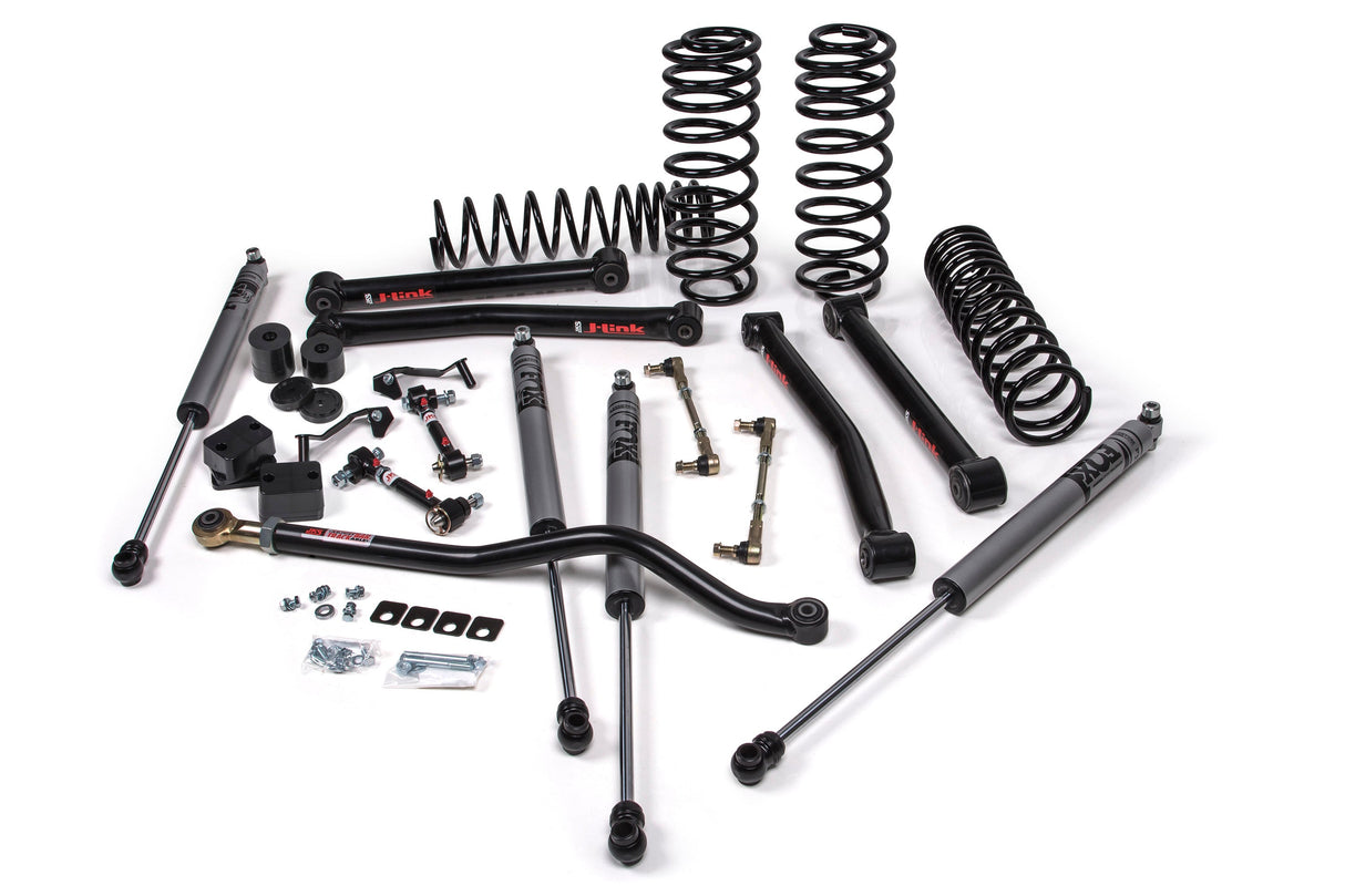2018-2026 Wrangler JL 4-Door 3.5" Lift J-Konnect Kit w/ Standard Rate Coils, Without Shocks (JSPEC123KNS)