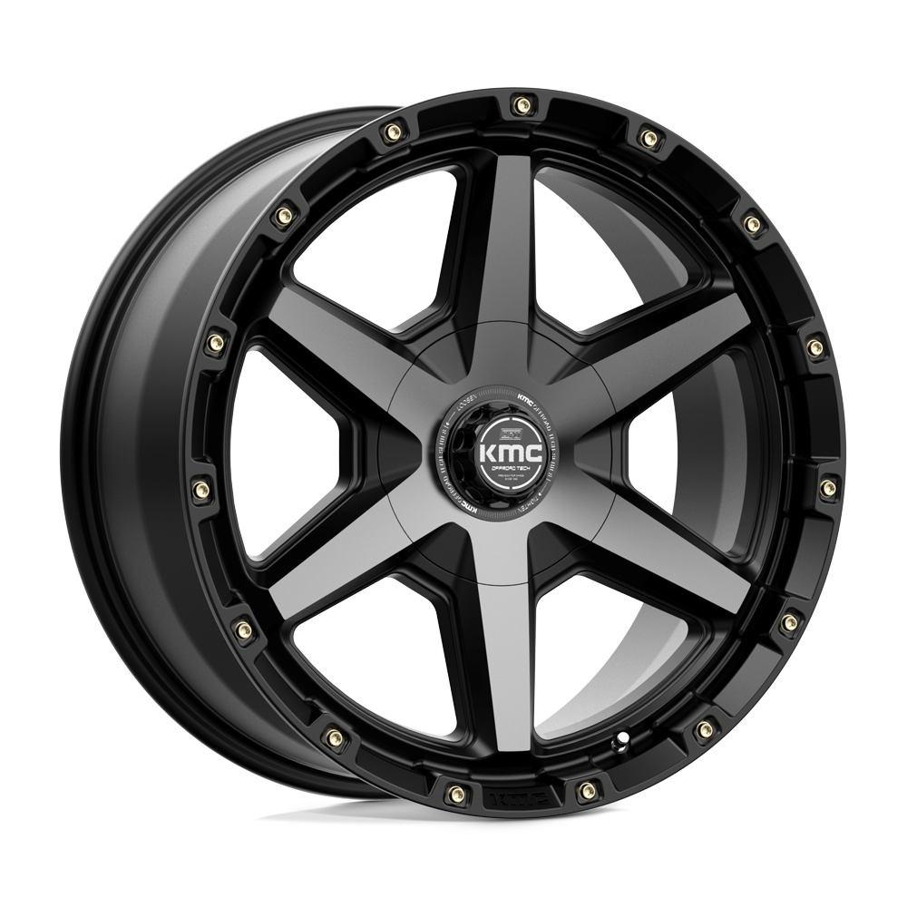 KMC Tempo Satin Black w/ Gray Tint Wheel (KM101) | Dirty Garage
