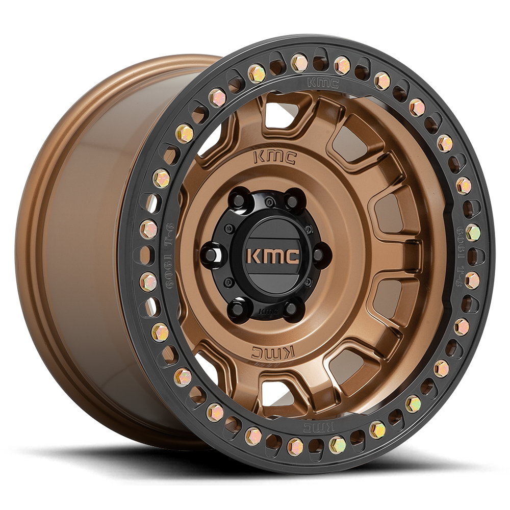 KMC Tank Beadlock Matte Bronze Wheel (KM236) | Dirty Garage