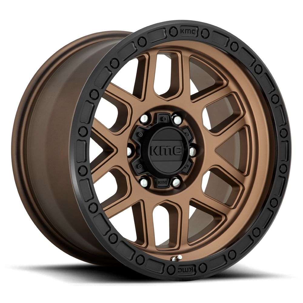KMC Mesa Matte Bronze w/ Black Lip Wheel (KM544) | Dirty Garage