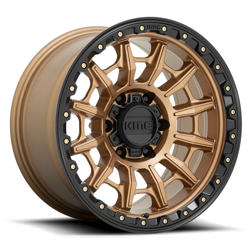 KMC Carnage Matte Bronze w/ Black Lip Wheel (KM547) | Dirty Garage