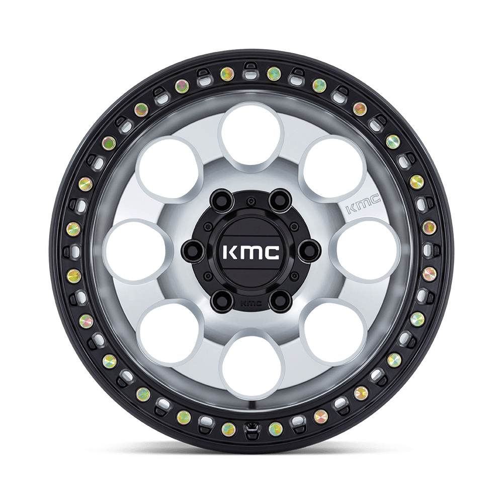 KMC Riot SBL Machined w/ Satin Black Lip Wheel (KM550) | Dirty Garage