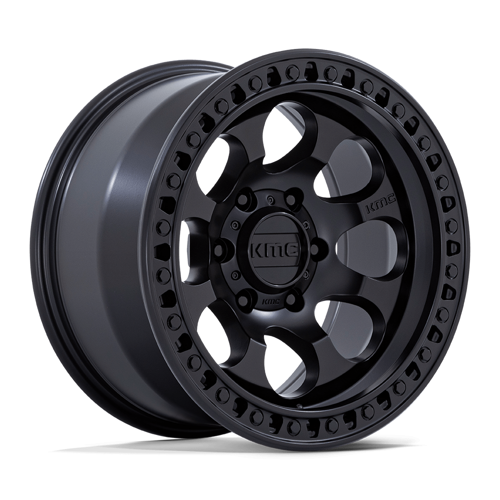 KMC Riot SBL Satin Black Wheel (KM550) | Dirty Garage