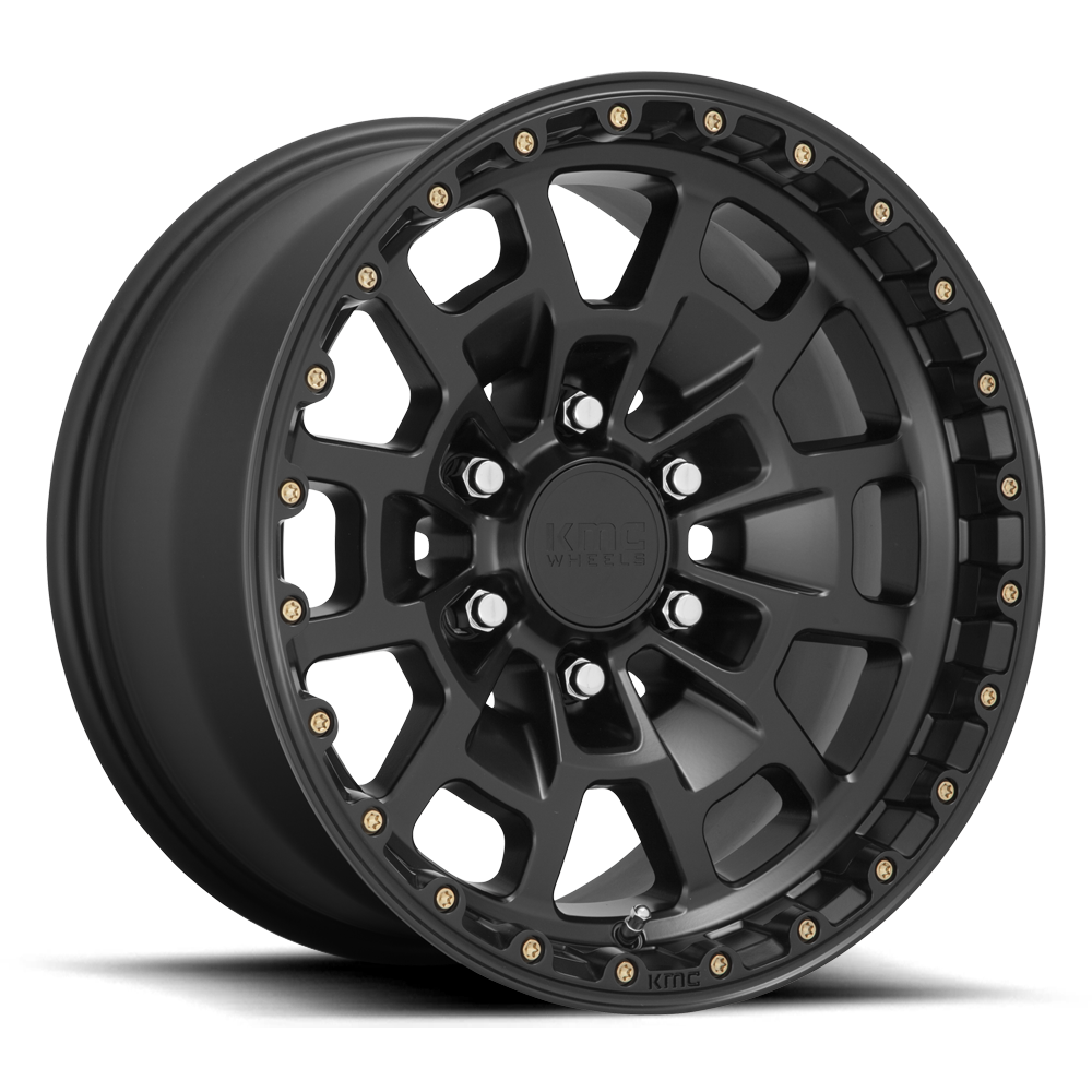KMC Summit Satin Black Wheel (KM718) | Dirty Garage