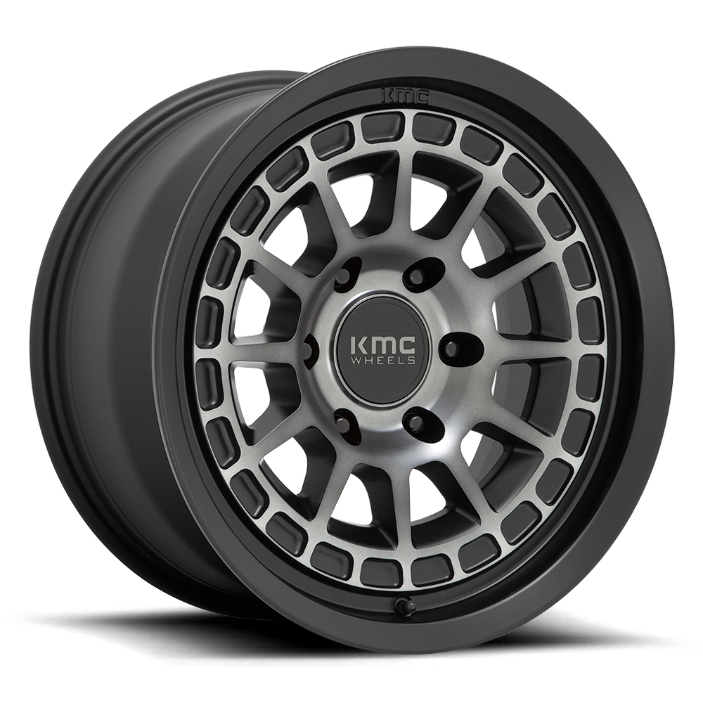 KMC Canyon Satin Black w/ Gray Tint Wheel (KM719) | Dirty Garage