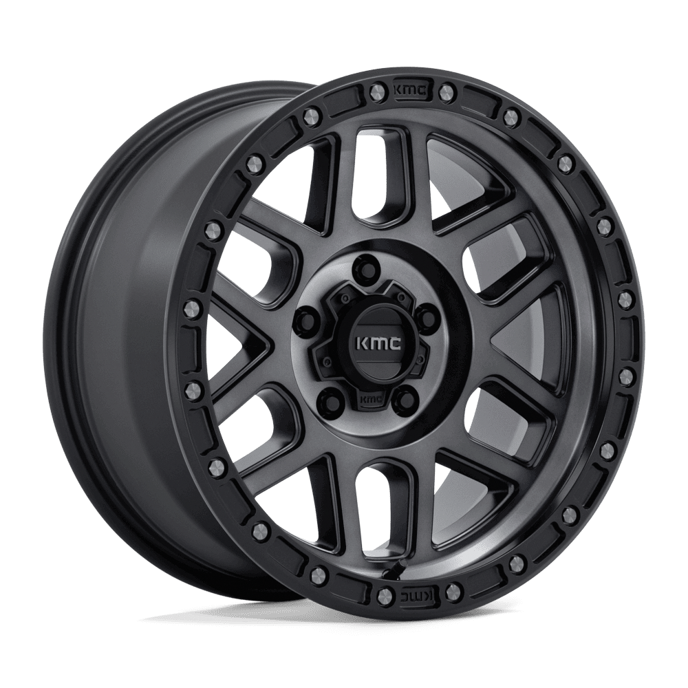 KMC Mesa Satin Black w/ Gray Tint Wheel (KM544) | Dirty Garage