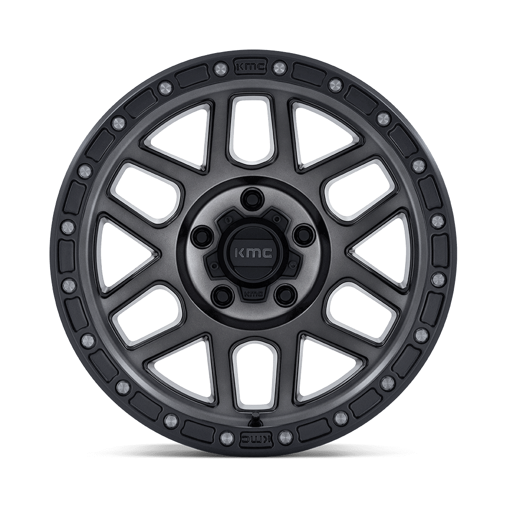 KMC Mesa Satin Black w/ Gray Tint Wheel (KM544) | Dirty Garage