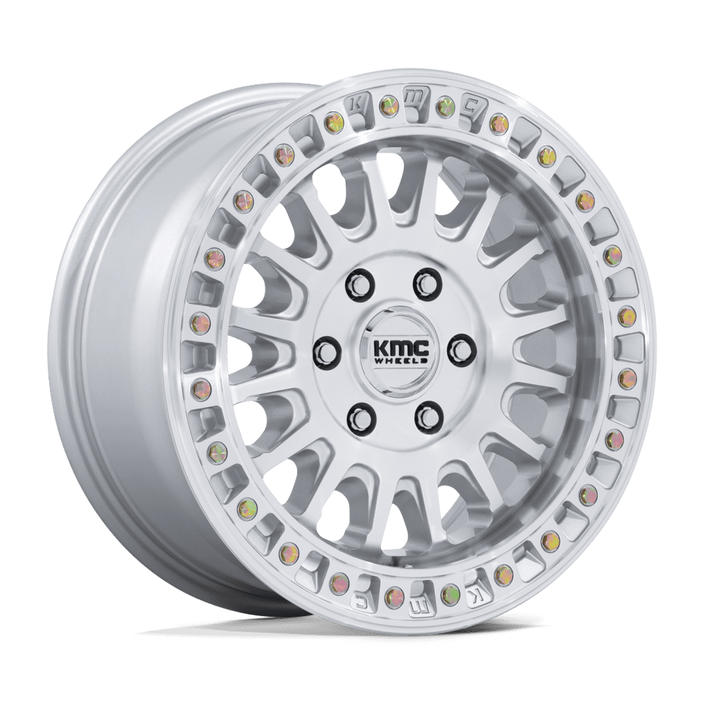 KMC IMS Gloss Silver w/ Machined Face Wheel (KM552) | Dirty Garage