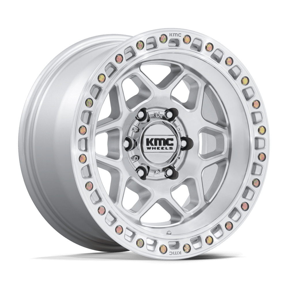 KMC Torx Gloss Silver w/ Machined Face Wheel (KM553) | Dirty Garage