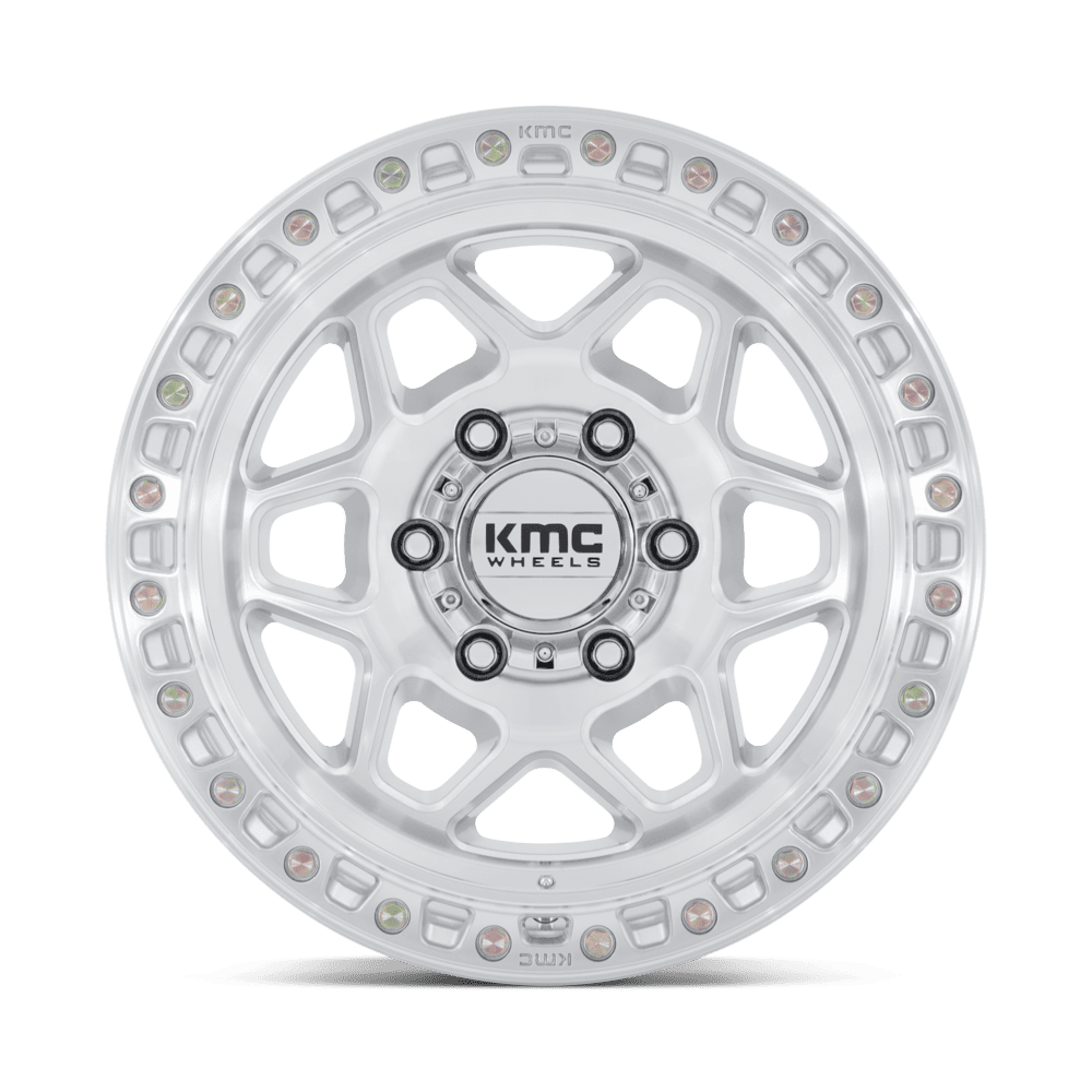 KMC Torx Gloss Silver w/ Machined Face Wheel (KM553) | Dirty Garage