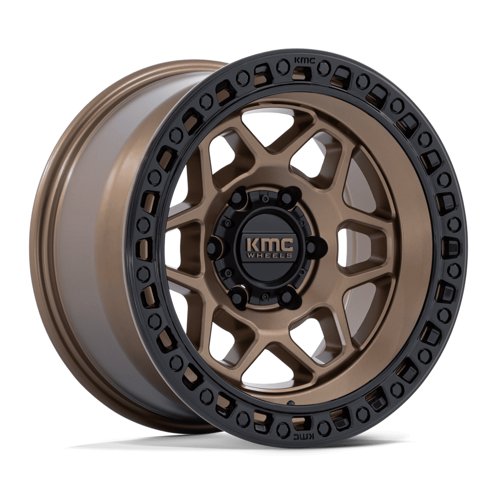 KMC Torx Matte Bronze w/ Gloss Black Lip Wheel (KM553) | Dirty Garage