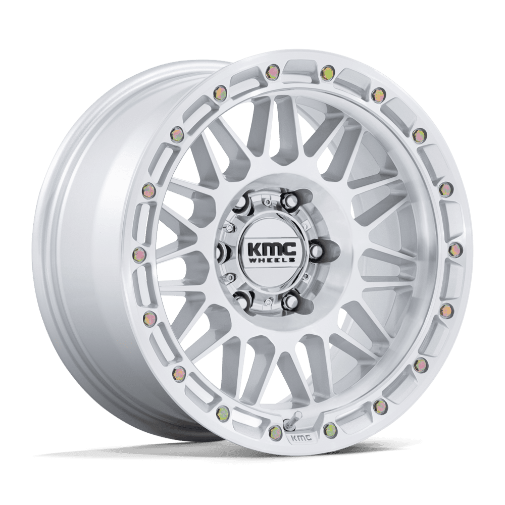 KMC Attack Gloss Silver w/ Machined Face Wheel (KM555) | Dirty Garage