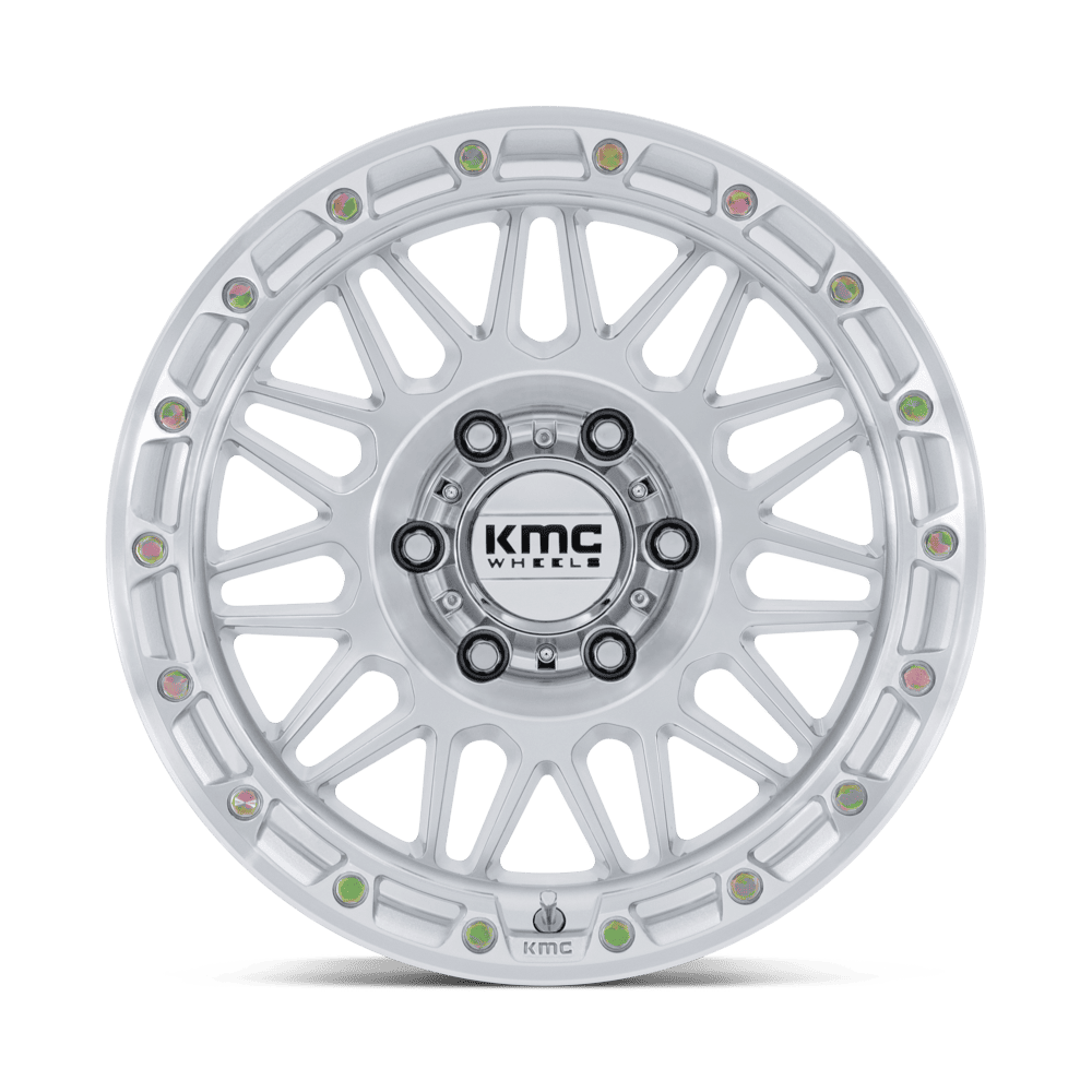 KMC Attack Gloss Silver w/ Machined Face Wheel (KM555) | Dirty Garage