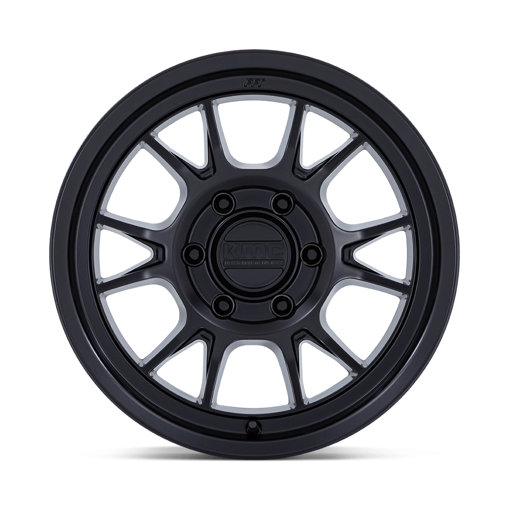 KMC Range Matte Black Wheel (KM729) | Dirty Garage