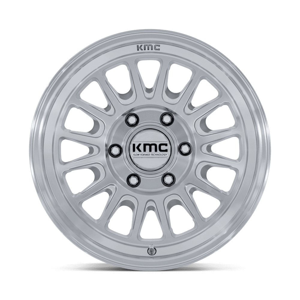 KMC Impact FFT Gloss Silver w/ Machined Face Wheel (KM733) | Dirty Garage