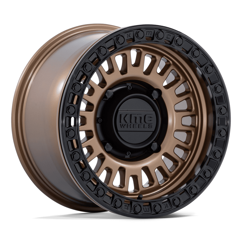 KMC Aztec UTV Beadlock Matte Bronze w/ Matte Black Ring Wheel (KS242) | Dirty Garage
