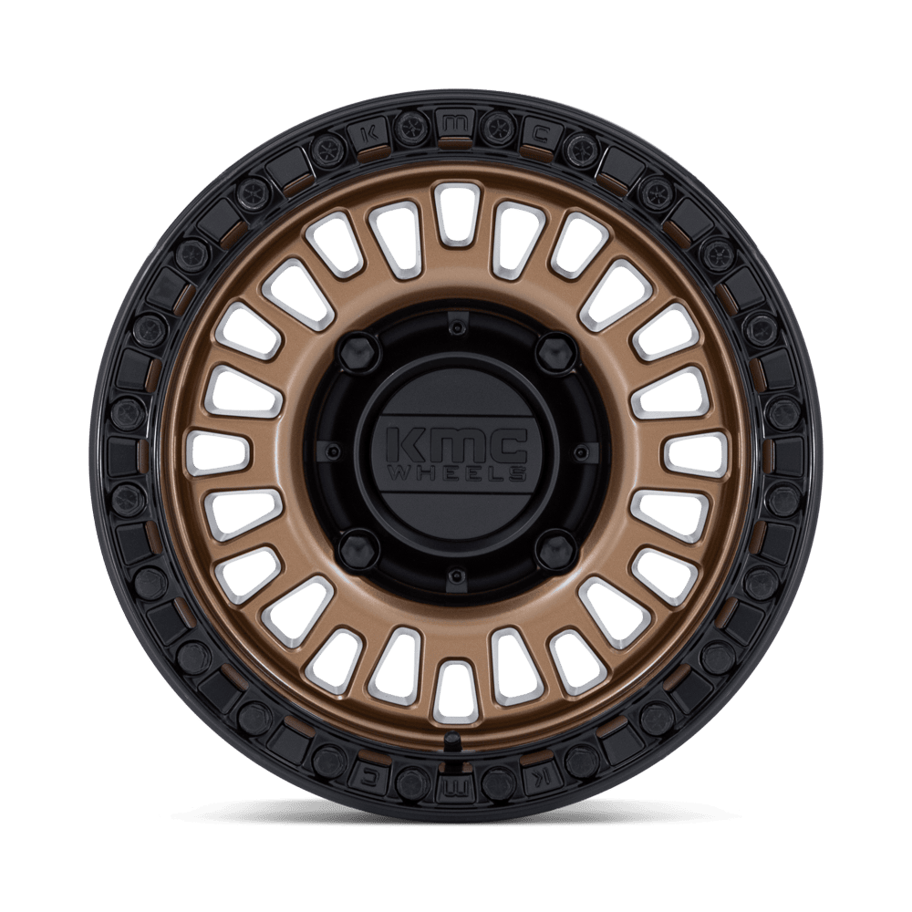 KMC Aztec UTV Beadlock Matte Bronze w/ Matte Black Ring Wheel (KS242) | Dirty Garage