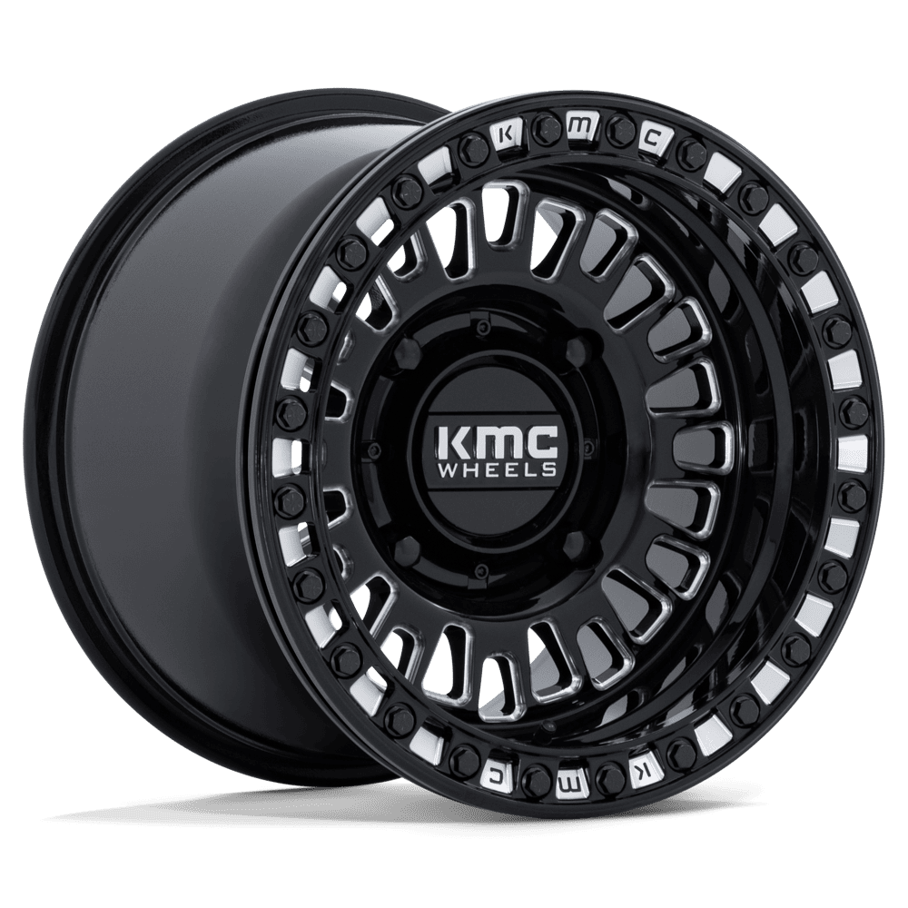 KMC Aztec UTV Beadlock Gloss Black Milled Wheel (KS242) | Dirty Garage