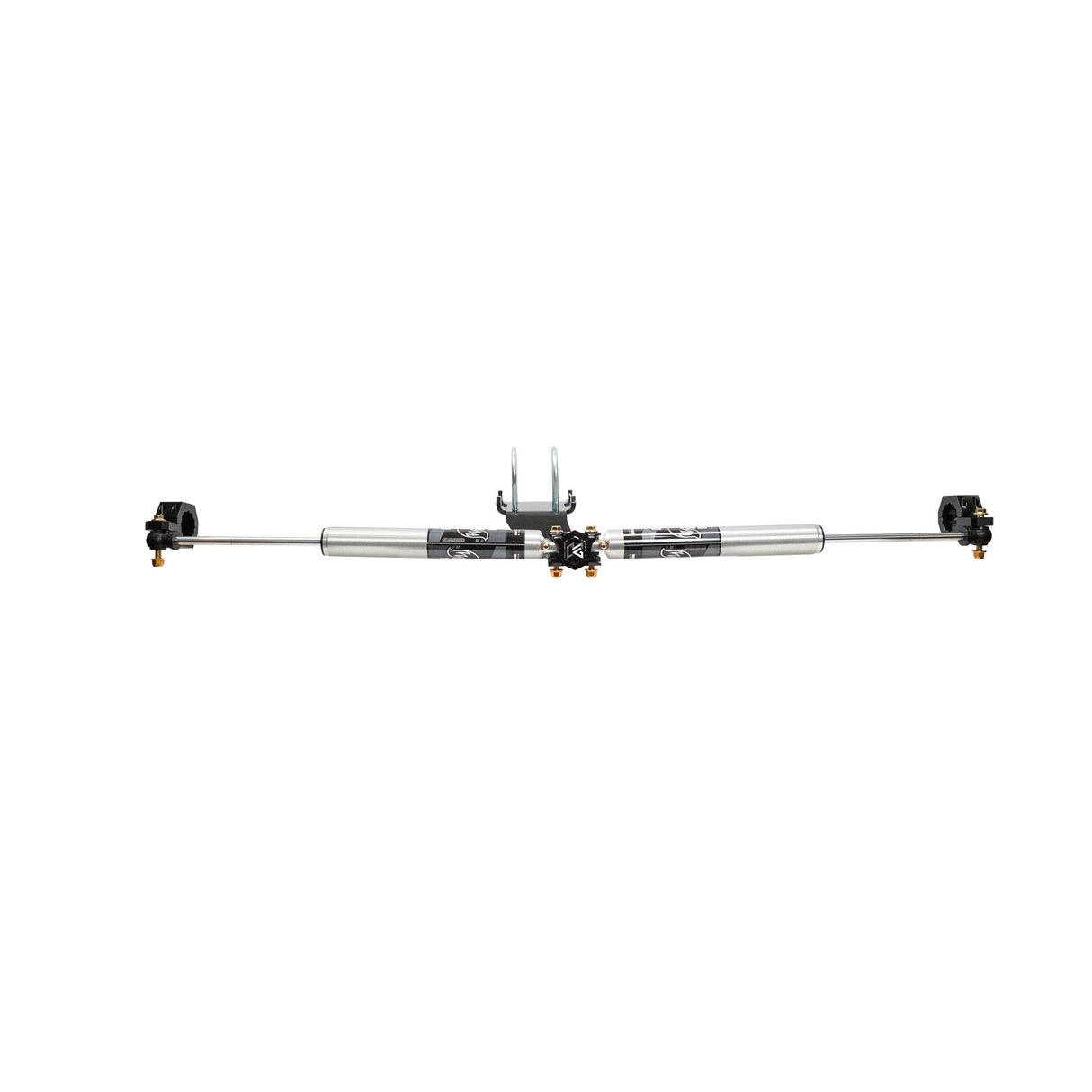 2005-2026 Superduty F-450/F-550 Death Grip Dual Steering Stabilizer Kit with Fox 2.0 Shocks (KRF-DSS-45-S)
