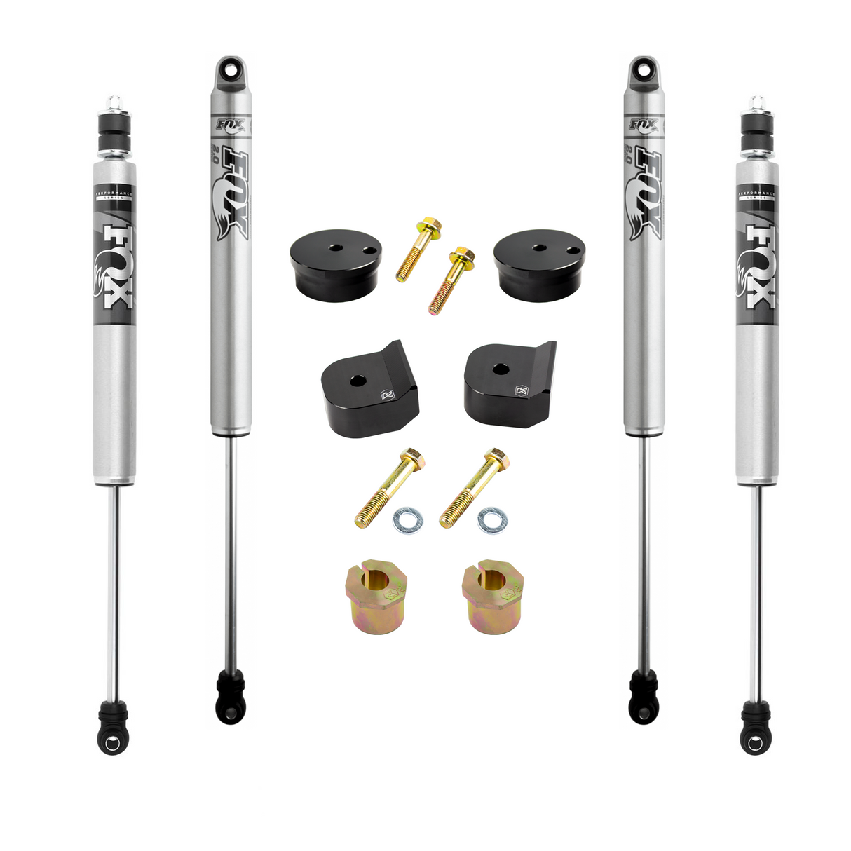 2005-2016 Superduty 1.5" Stage 1 Leveling Kit with Fox Shocks | Dirty Garage