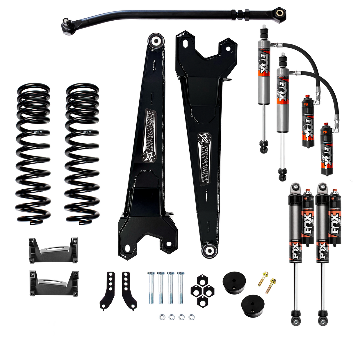 2017-2025 Superduty Stage 3 Leveling Kit with 2.5" Performance Elite Fox Shocks | Dirty Garage