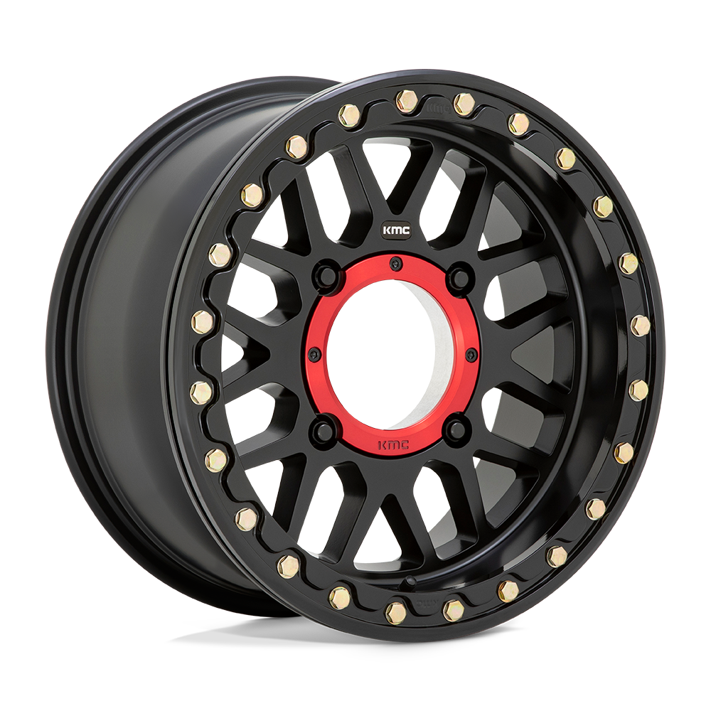 KMC Grenade UTV Beadlock Satin Black Wheel (KS235) | Dirty Garage