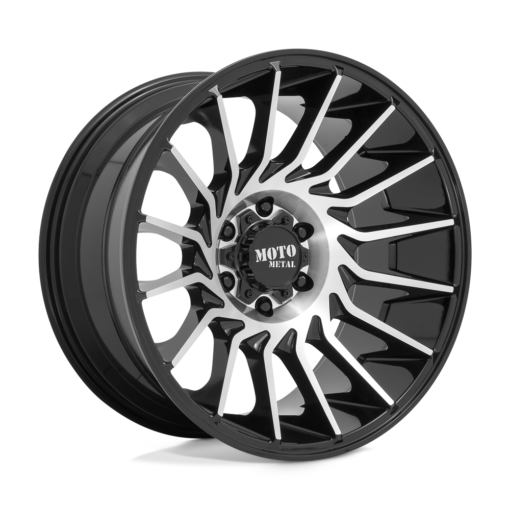Moto Metal MO807 Gloss Black Machined Wheel | Dirty Garage