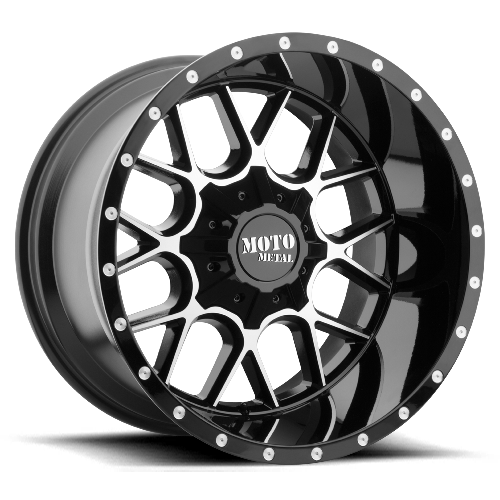 Moto Metal Siege Gloss Black Machined Wheel (MO986) | Dirty Garage