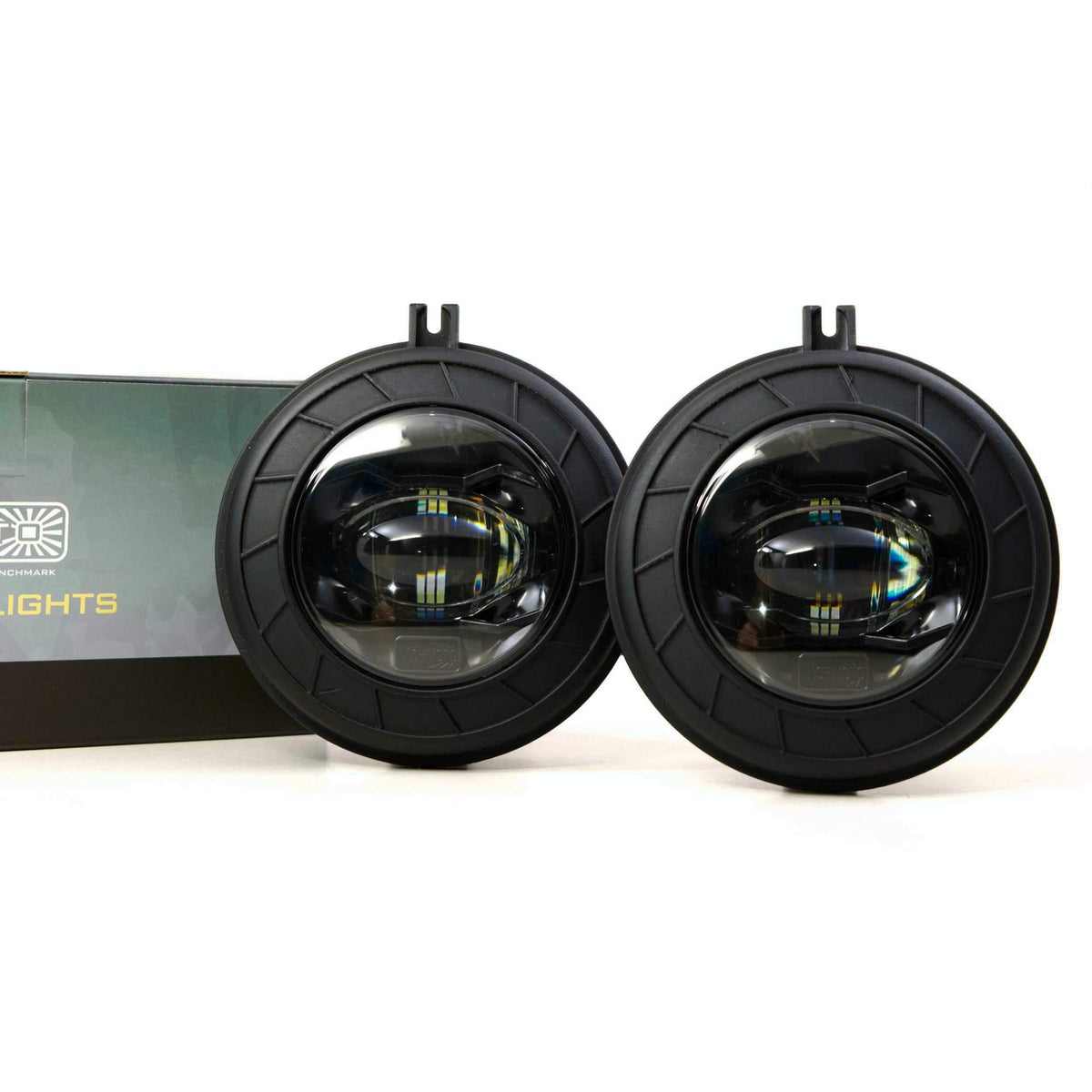 Mopar Universal XB LED Black Fog Lights - View 2 | Dirty Garage