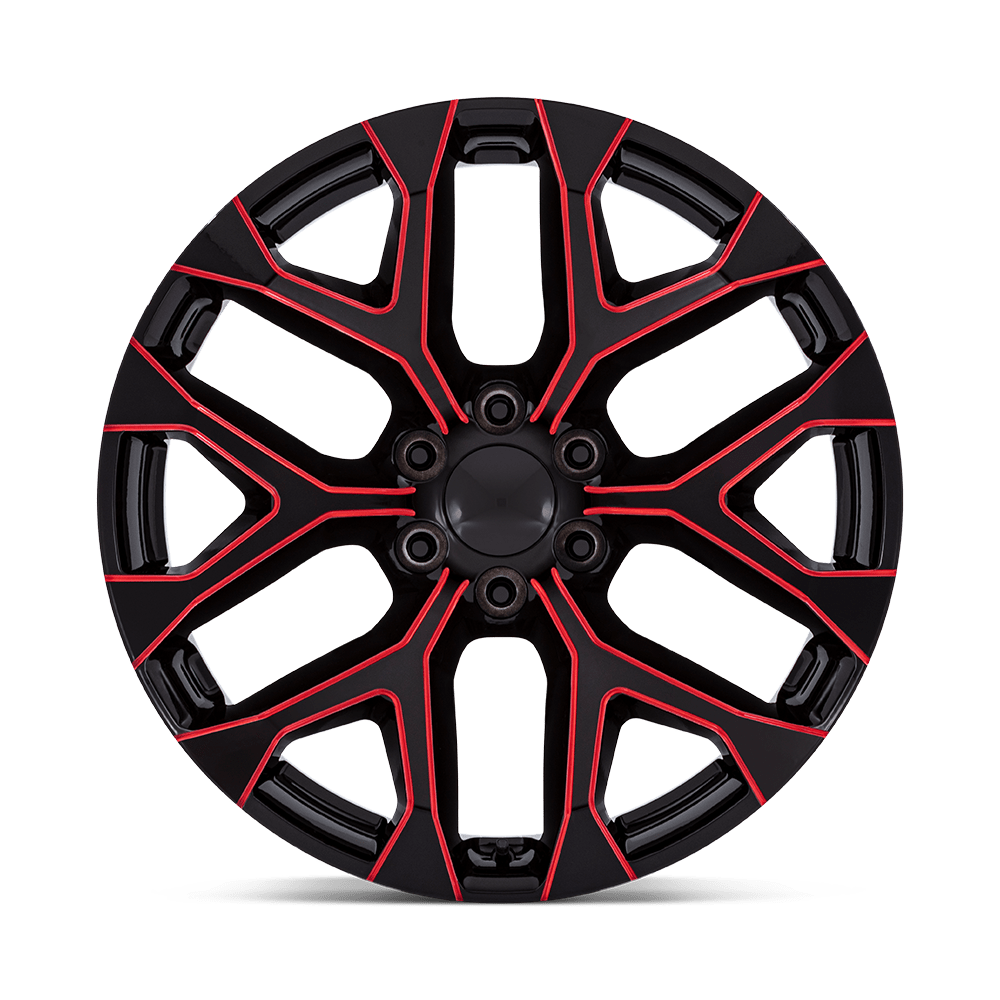 Performance Replicas PR177 Gloss Black Milled w/ Red Tint Wheel | Dirty Garage