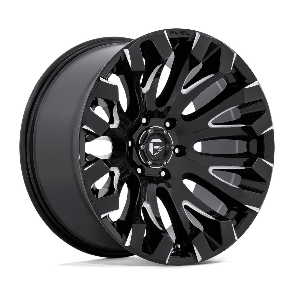 Fuel Quake Gloss Black Milled Wheel (D828) | Dirty Garage