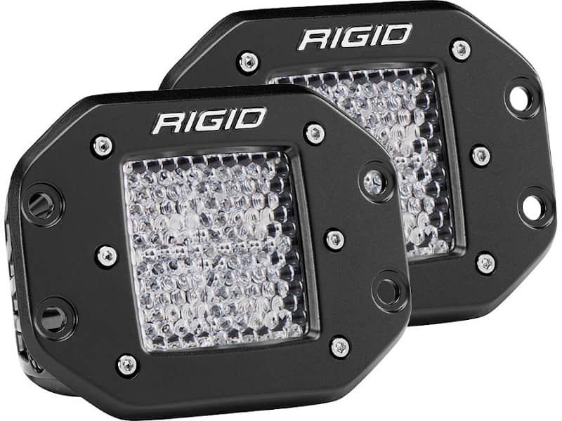 Universal D-Series Pro Flood/Diffused Beam Pod Light Pair | Dirty Garage