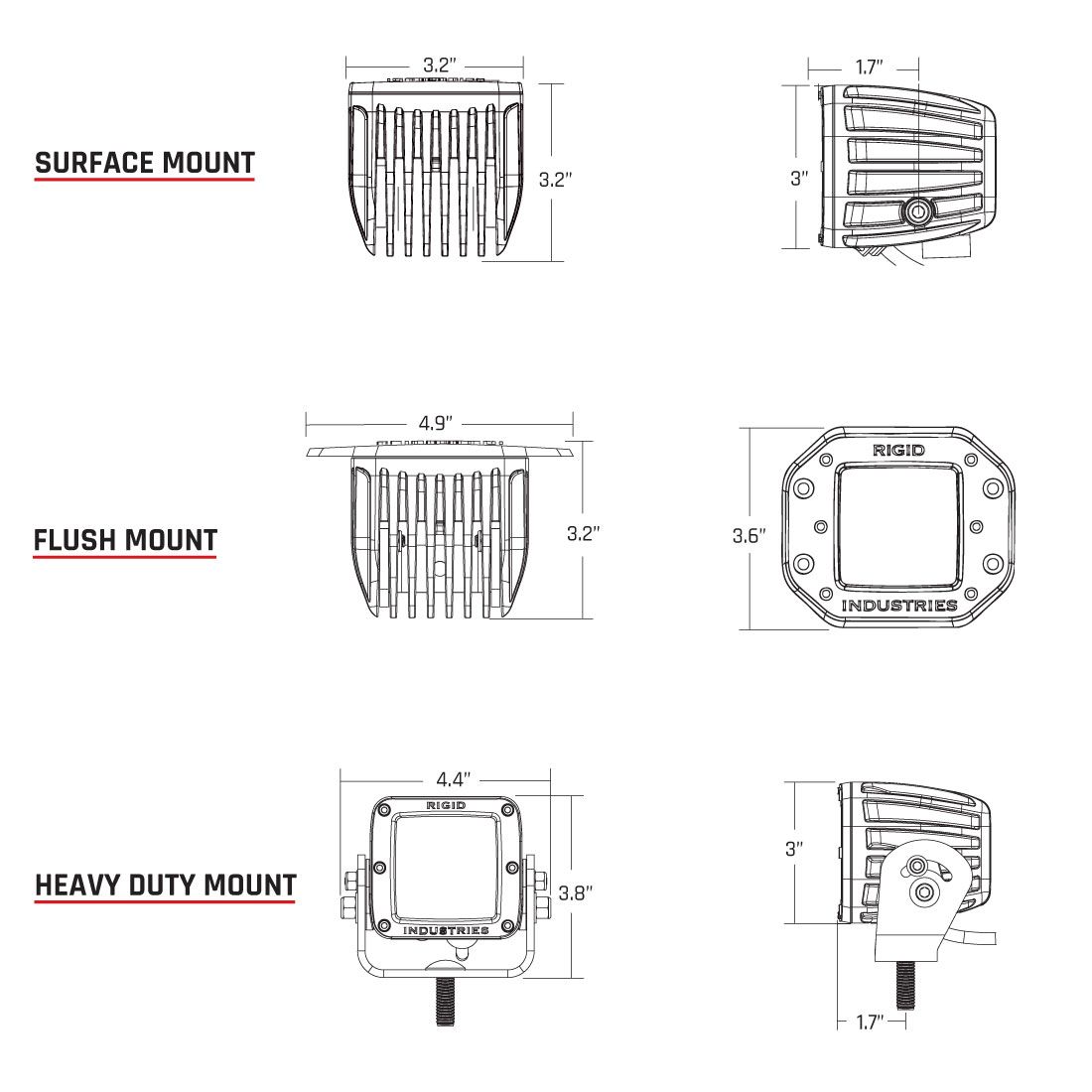 Universal D-Series Hyperspot Light Pod Pair - View 3 | Dirty Garage