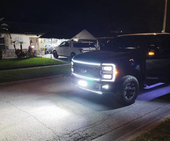 2020-2026 Superduty Front Convertible Light Bracket - Baja Designs Squadron Pro (100141-04)