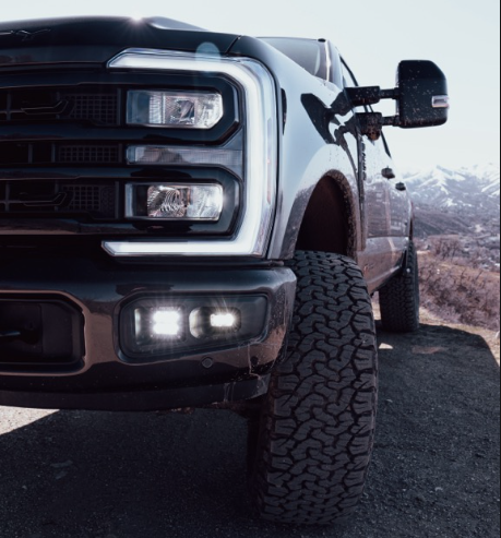 2023-2026 Superduty Front Fog Light Kit - Rigid SAE Combo (D-Series + SR-M) (100140-02)