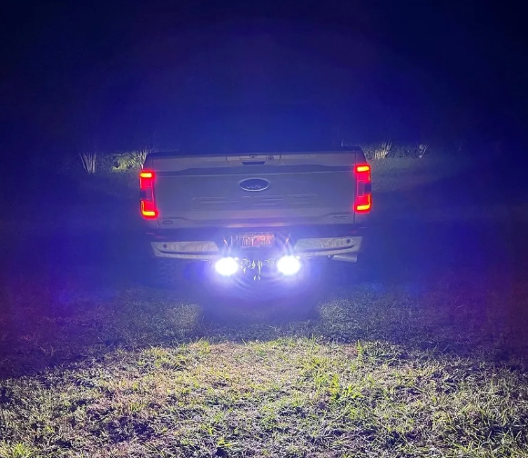 2020-2026 F-150 Hitch Bar Lighting Kit - Rigid SR-Q Midnight w/ Standard Endcap (100112-02)