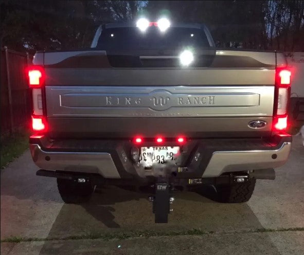 2017-2026 Superduty Mini Hitch Bar Lighting Kit - Rigid SR-M w/ Standard Endcap (100145-02)